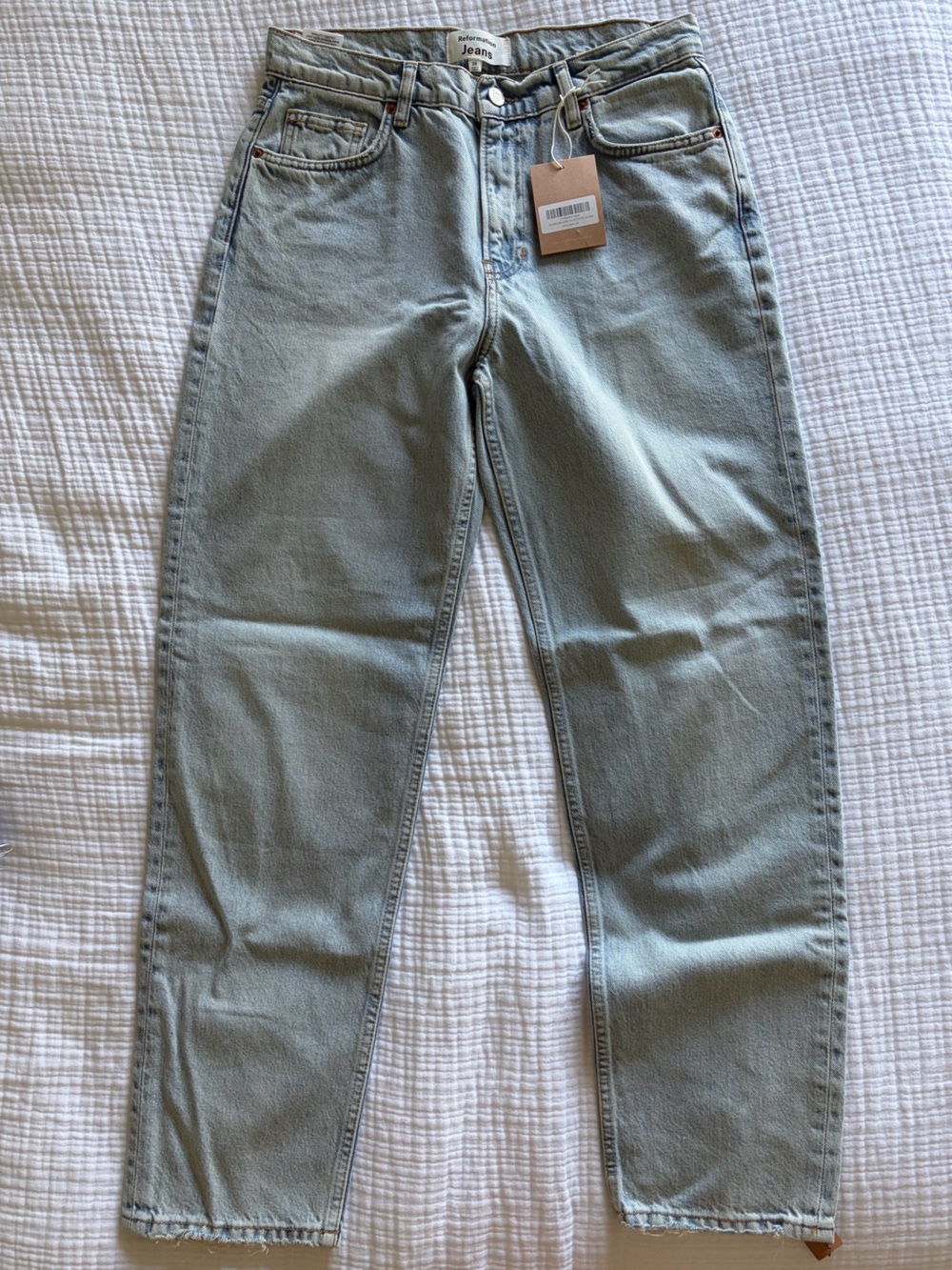NWT Reformation Bobbi Boyfriend Jeans - Light Blue - Picture 3 of 6